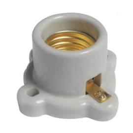 WD4600-C Portalámparas de cerámica blanca base cuadrada latón 250V CA 660W