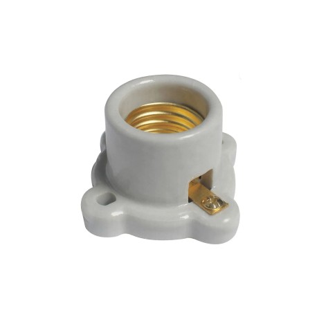 WD4600-C Portalámparas de cerámica blanca base cuadrada latón 250V CA 660W