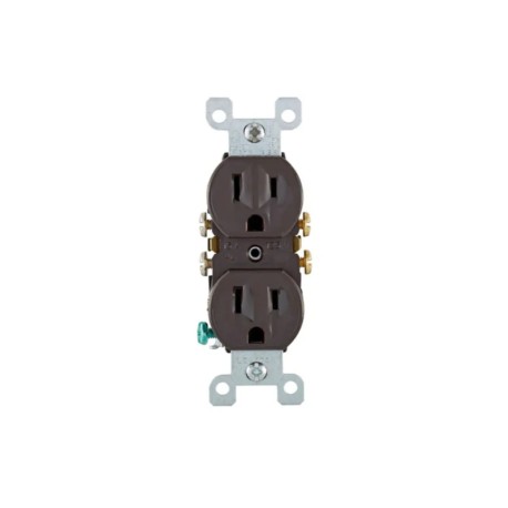 M5250 CONTACTO DUPLEX POLARIZADO CAFE 15A 125V ARROW H