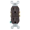 M5250 CONTACTO DUPLEX POLARIZADO CAFE 15A 125V ARROW H