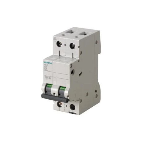 5SL6202-7CC Automático magnetotérmico 400V 6kA 2 polos C 2A Interruptor automático 400V 6kA 2 polos