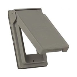 S2966 Cover 1G Gfci/Deco Wet Loc Vert Plas Gy
