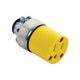 2887-BOX CONECTOR DE VINILO 15A 125V NEMA 5-115 AMARILLO EAGLE