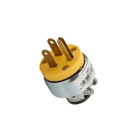 2867-BOX CLAVIJA DE VINIL BLINDADA 15A 125V NEMA 5-15P AMARILLO EAGLE