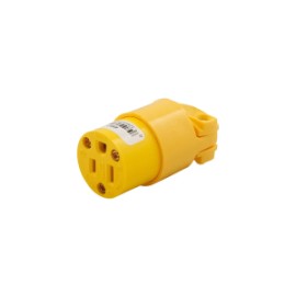 4887-BOX CONECTOR DE VINILO 15A 125V NEMA 5-15 AMARILLO EAGLE