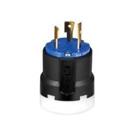 AHCL630P Clavija Ultragrip Diam 95254mm 2P3H30A 250V Industrial Negro y Blanco