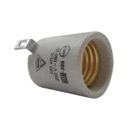 WD4670-C SOQUET PORC CANDIL CASQ LATON 4KV E26 600V 660W RO