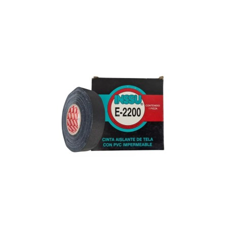 CINTA AISLANTE DE TELA CON PVC COLOR NEGRA