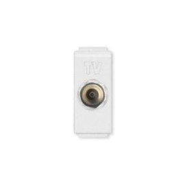 TOMA DE T.V. 1 MOD. COLOR BLANCO