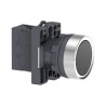 EasyLine Botón pulsador redondo 22mm retorno por resorte color negro NA IP65