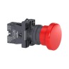 EasyLine botón pulsador 22mm cabeza de hongo 40mm, 1 NA, color rojo