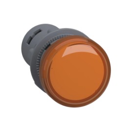 Luz piloto redondo 22 naranja 110V AC terminales de abrazadera de tornillo