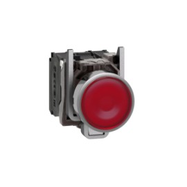 PULSADOR ILUMINADO LED ROJO 130V