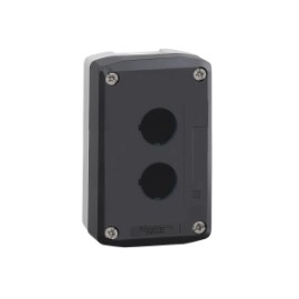 BOTONERA PLASTICA VACIA 2 ORIFICIOS GRIS TELEMEC
