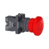 Botón paro de emergencia 22mm cabeza40mm presiona-jala 1NC color rojo