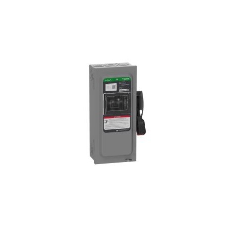 INTERRUPTOR SEGURIDAD 3P 30A NEMA1 S/PORTAFUSIBLES