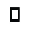 100-6204BK Placa 3 modulos Color negro