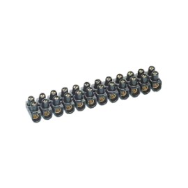 REGLETA CONEXION 12 BORNES 4mm? 15A NEGRA