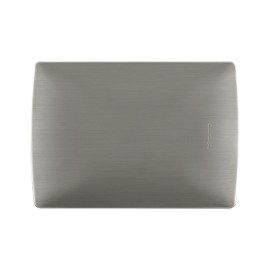 Placa de aluminio con chasis color Acero ciega
