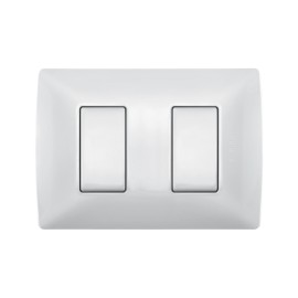 Placa de resina con chasis color Blanco Mérida 2 mód.