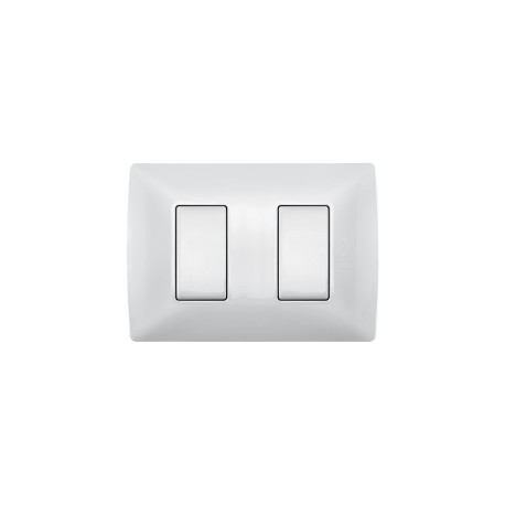 Placa de resina con chasis color Blanco Mérida 2 mód.
