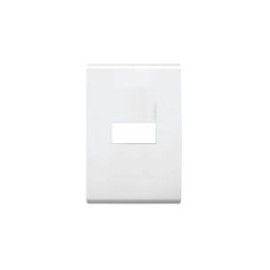 Placa blanco restyle de resina con chasis 1 módulo