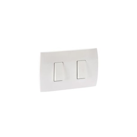 PLACA 1 INT+1 CONM 16A MISTIC BLANCO