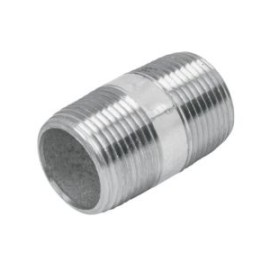 NIPLE CORTO 13MM FIERRO GALVANIZADO