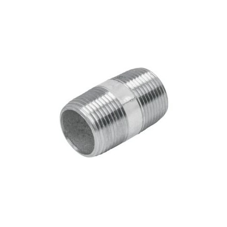 NIPLE CORTO 13MM FIERRO GALVANIZADO
