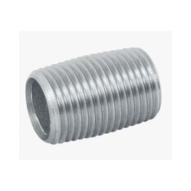 NIPLE CORTO 76MM FIERRO GALVANIZADO
