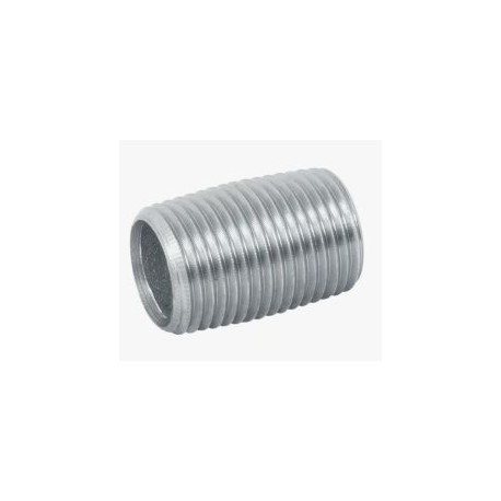 NIPLE CORTO 76MM FIERRO GALVANIZADO