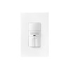 Sensor de Ocupación blanco con 2 Interruptores y Luz Nocturna, Infrarrojo Pasivo, incluye placa180°,