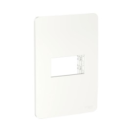 PLACA 1 MODULO+SOPORTE BLANCO ORION