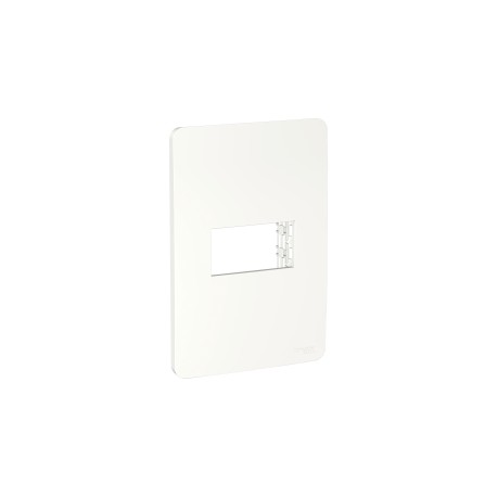 PLACA 1 MODULO+SOPORTE BLANCO ORION